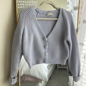 Dress Forum Los Angeles cropped lavender sweater